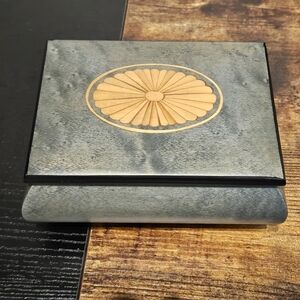 Elegant Gray and Tan Decorative Box